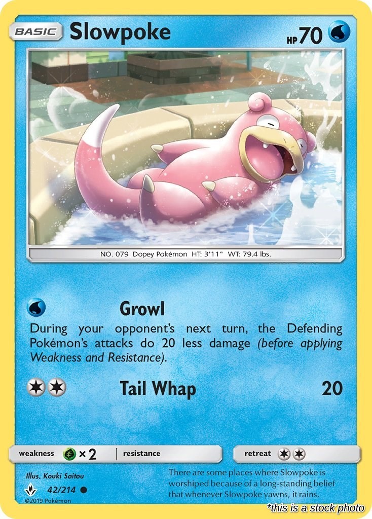 Slowpoke : SM10 - 42/214 Near Mint Slowpoke : SM10 - 42/214 Near Mint