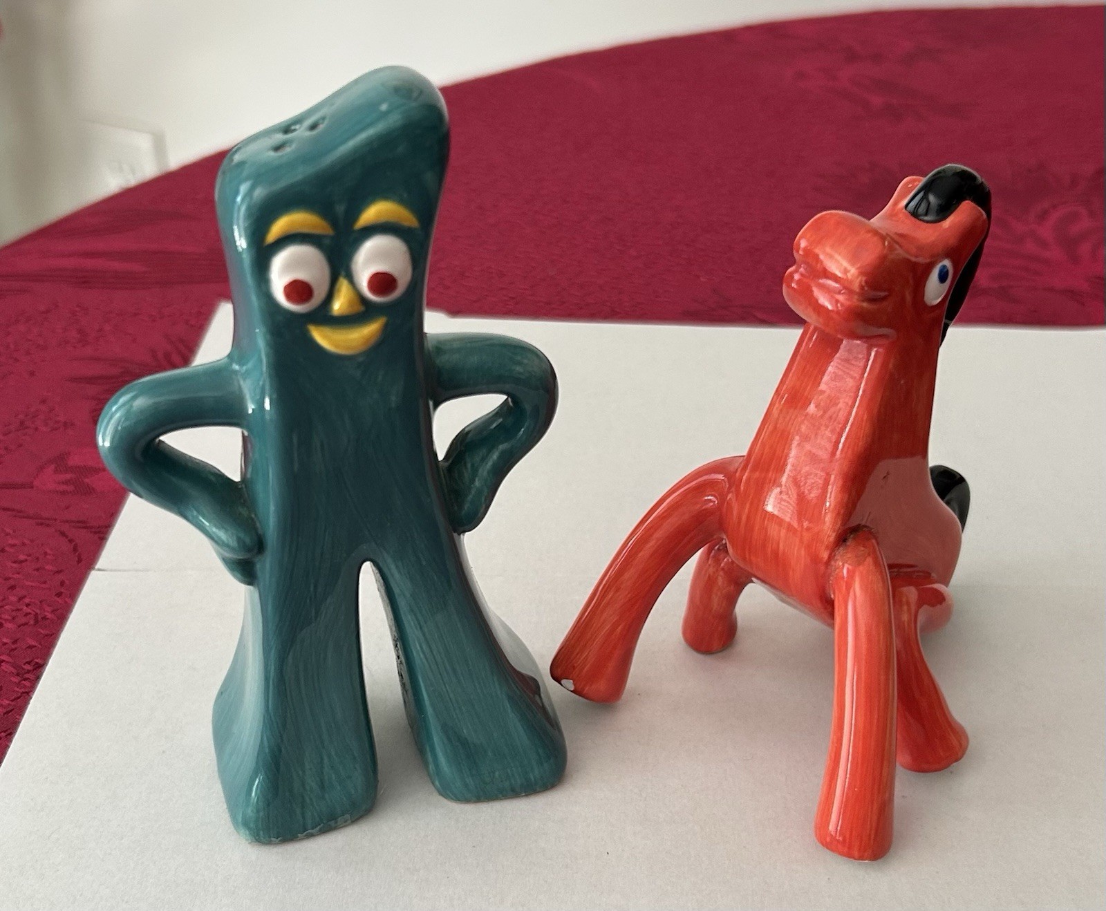 Vintage Gumby & Pokey Salt and Pepper Shakers 