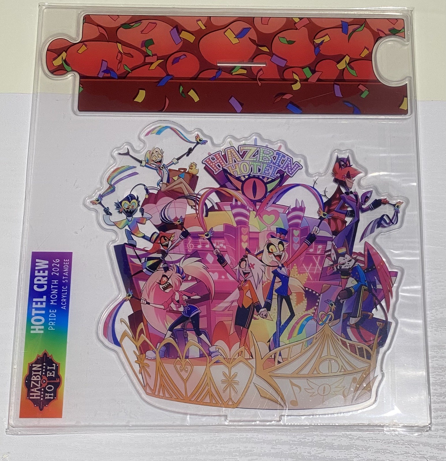 (READY TO SHIP) HAZBIN HOTEL VALENTINE'S DAY 2026 HOTEL CREW ACRYLIC STANDEE