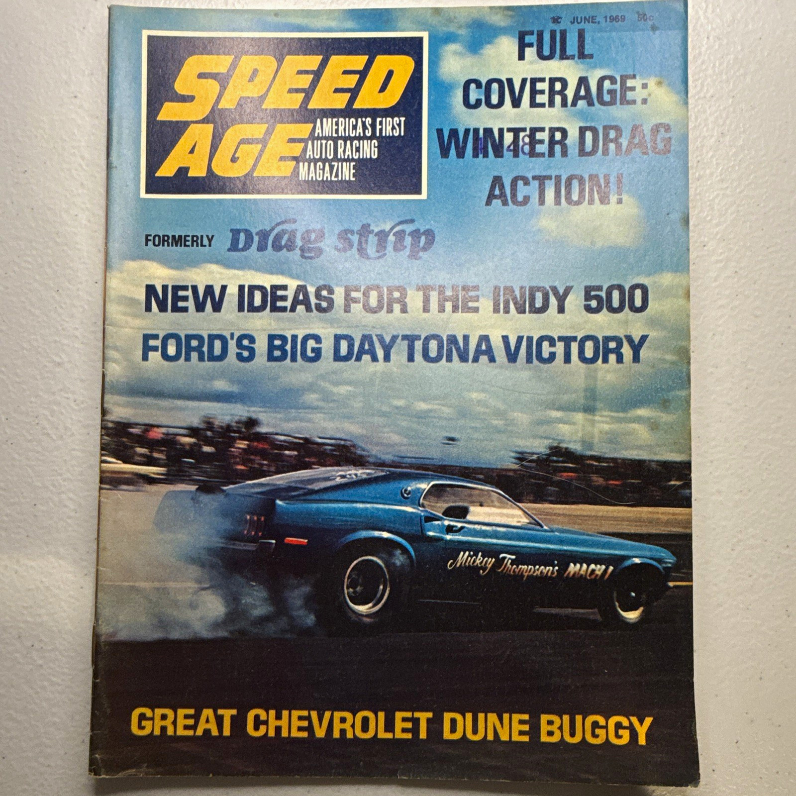 Speed Age Auto Racing Magazine June 1969 Issue Full Coverage Winter Drag Action