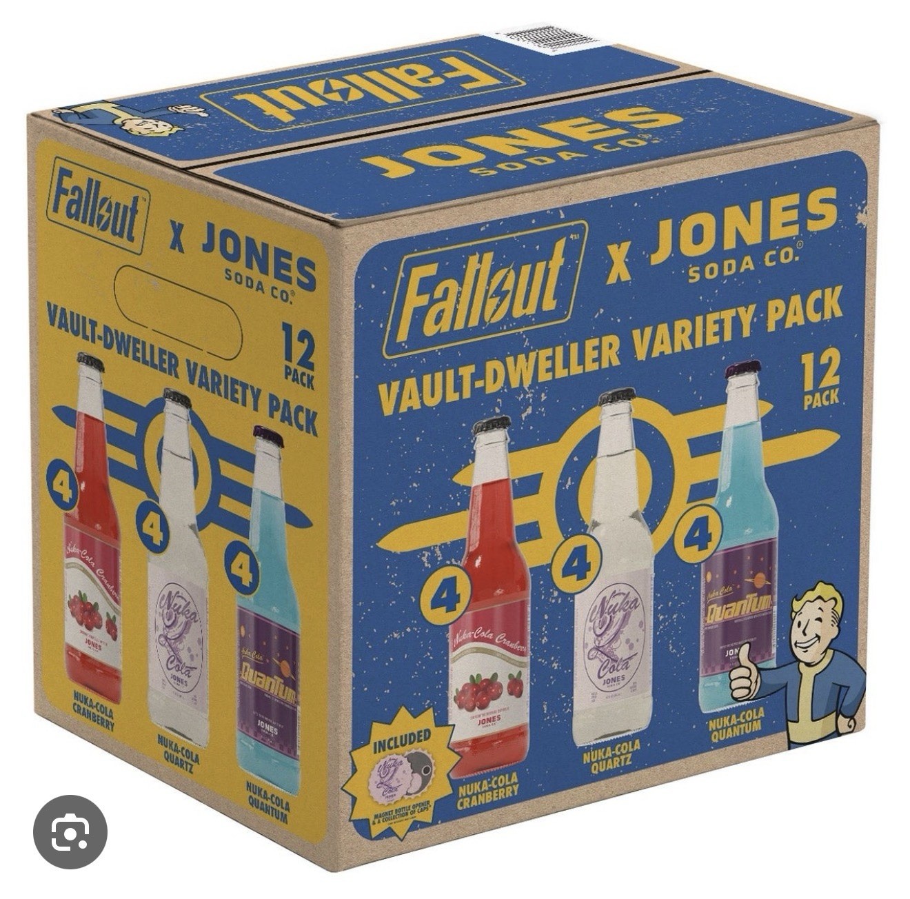 Jones Soda Co. Fallout Vault-Dweller Variety Pack 12-Pack Vault Boy