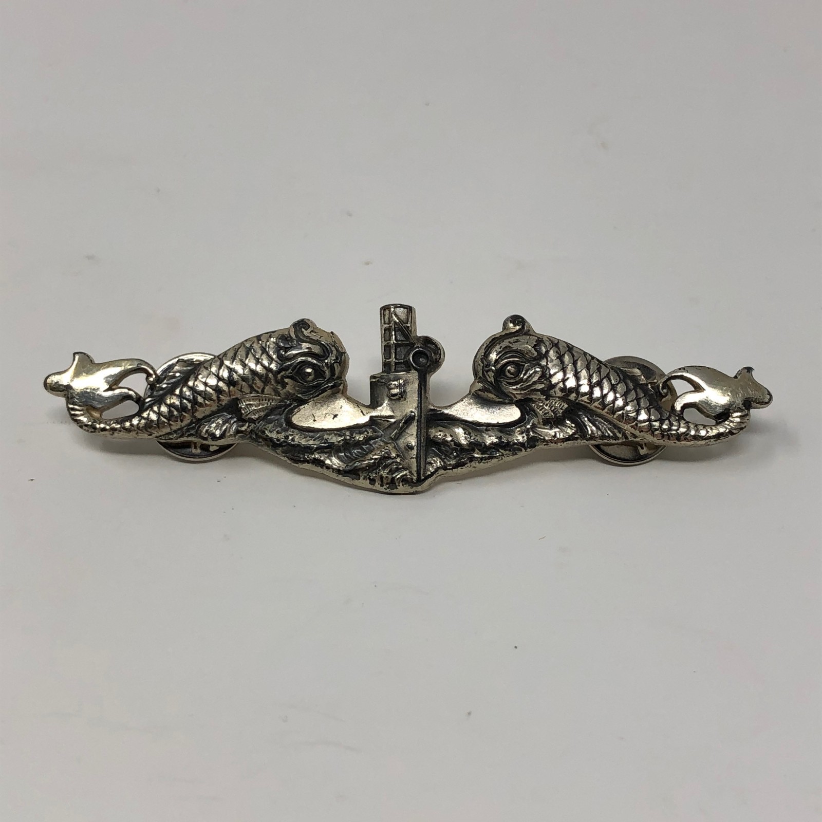Sterling Korean War US Navy Submarine Warfare Badge Enlisted LG Balfour WW2