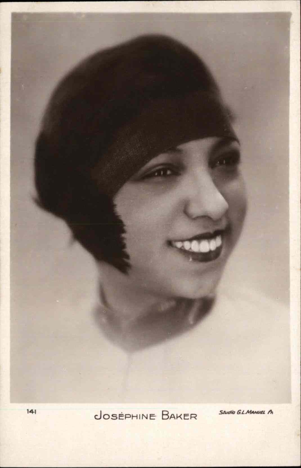 Vintage RPPC Legendary French Dancer and Singer JOSEPHINE BAKER