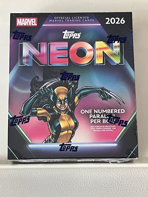 2026 Topps Neon Marvel Mega Box 50 Cards Brand New Sealed IN HAND 