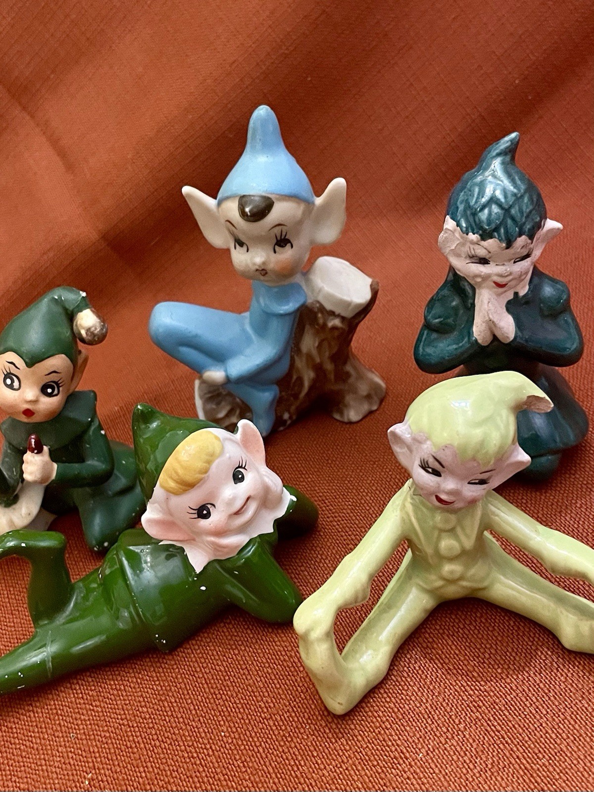 Vintage Pixie Elves Lot/Figurines