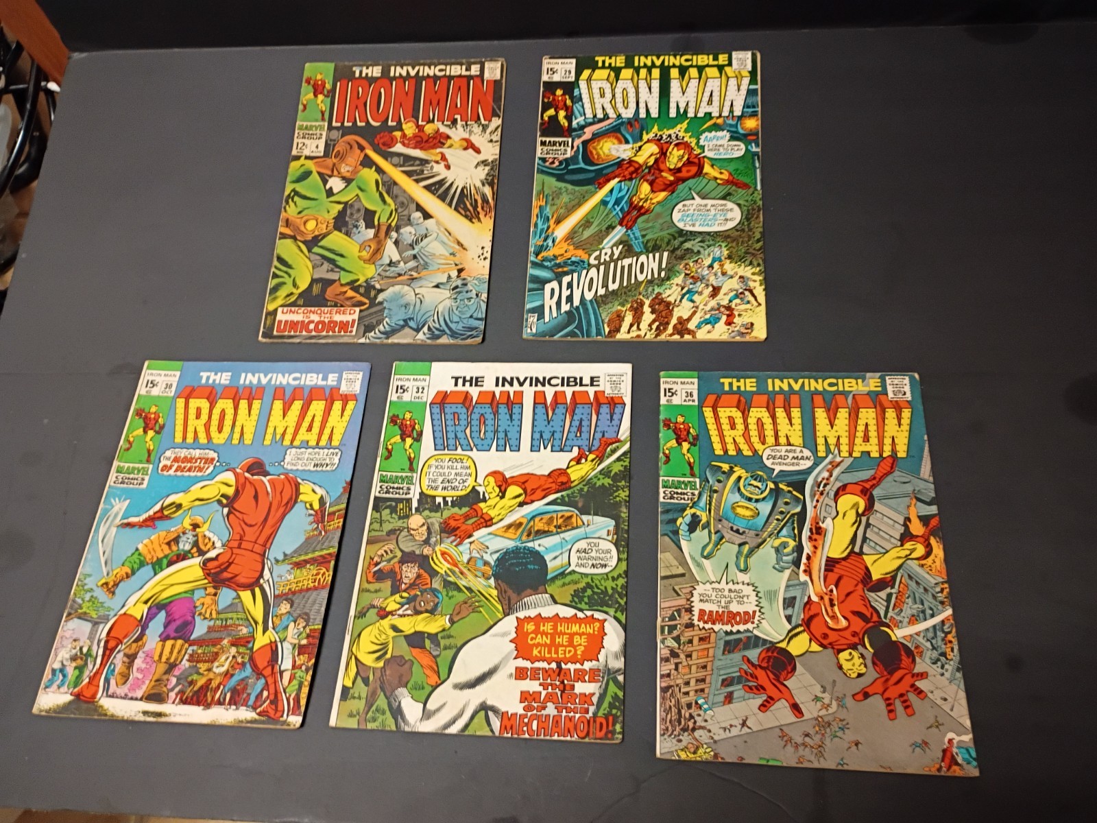 The Invincible IRON MAN Lot # 4, 29, 30, 32, 36 Marvel 