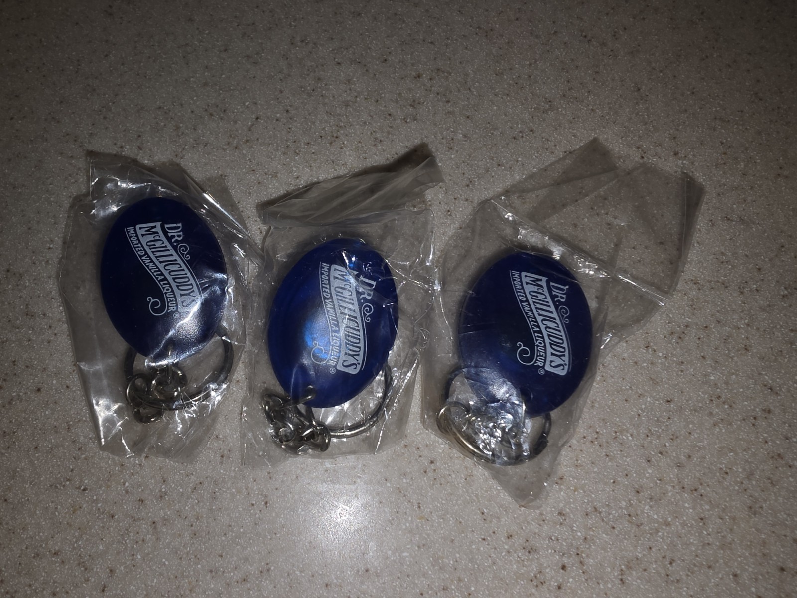 VINTAGE, NOS, Set Of 3 McGillicuddy\'s Light Keychain, NOS