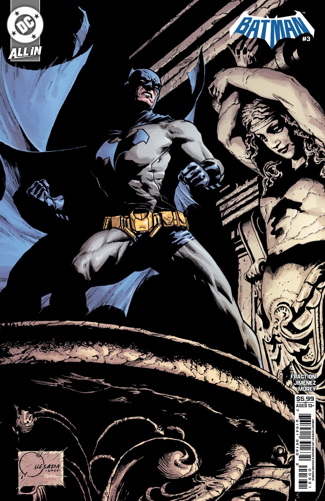 BATMAN #3 (JOE QUESADA VARIANT)(2025) COMIC BOOK ~ DC