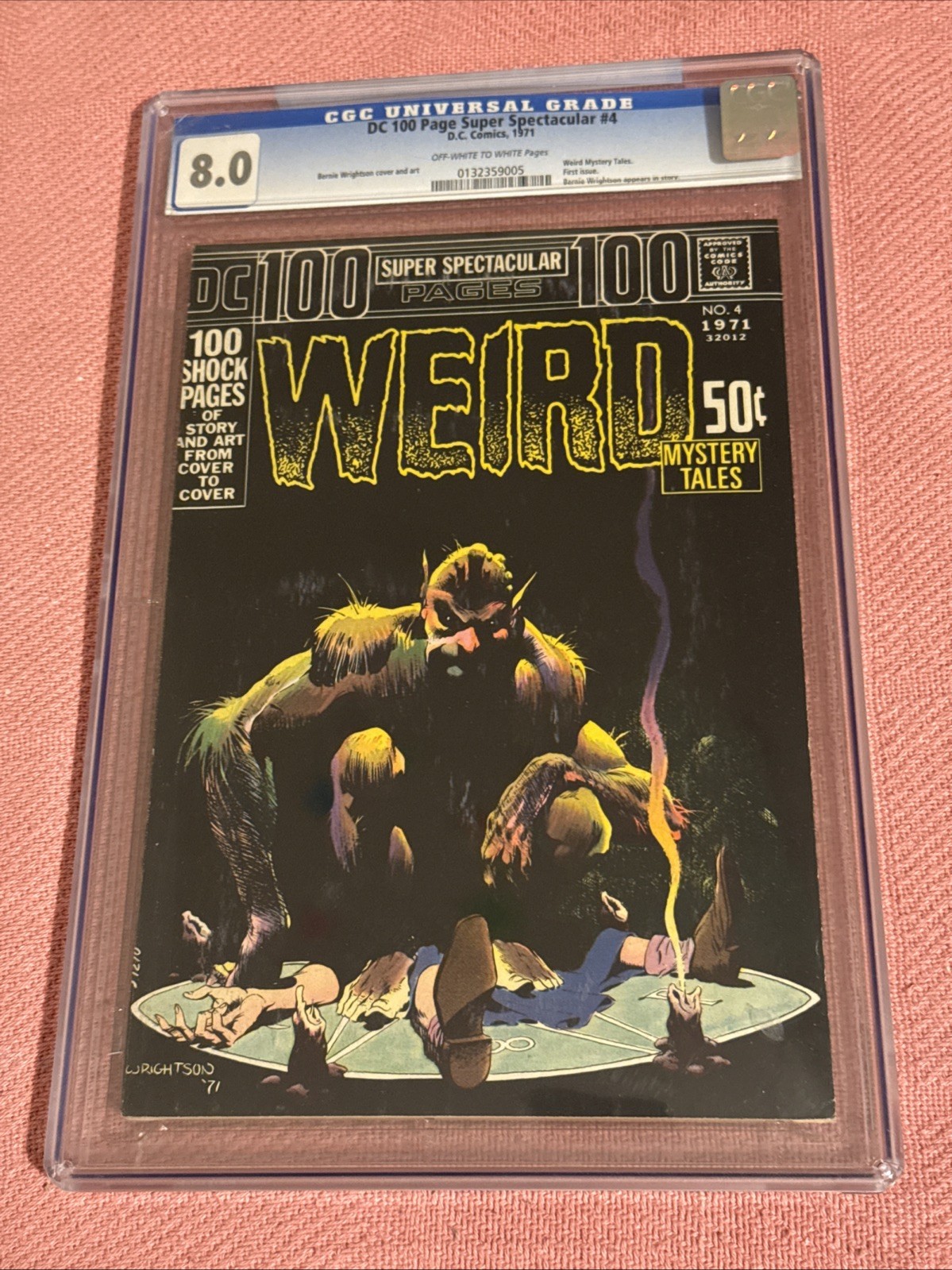 DC 100 Page Super Spectacular #4, CGC 8.0, Weird Mystery Tales, Wrightson Cover