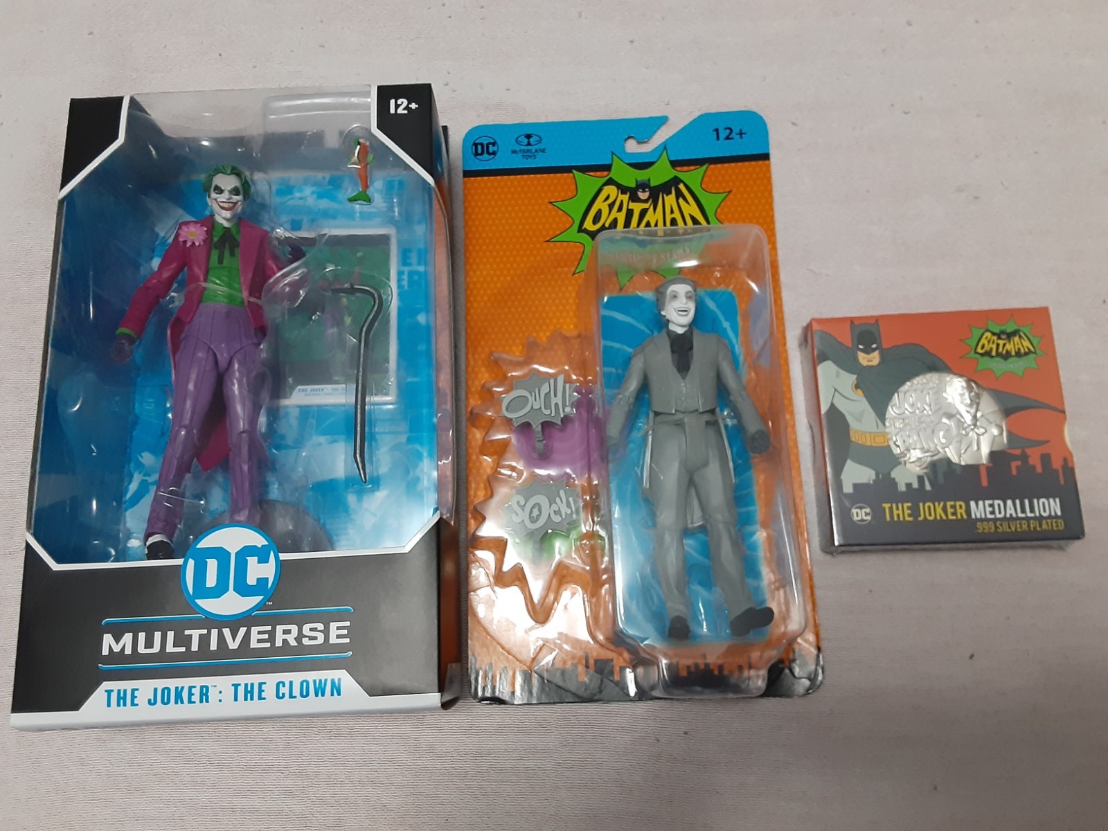The Joker Collection: .999 Silver Medallion, Multiverse Joker Clown; 1966 Joker