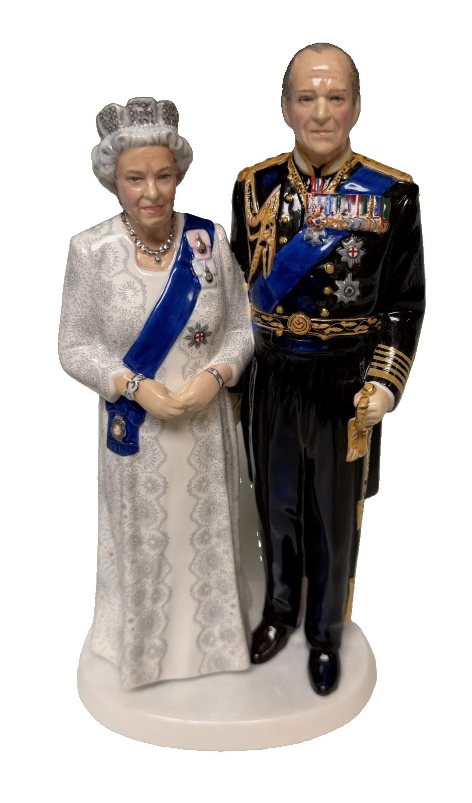 Royal Doulton HN5874 Platinum Wedding Anniversary Queen Elizabeth Philip LE