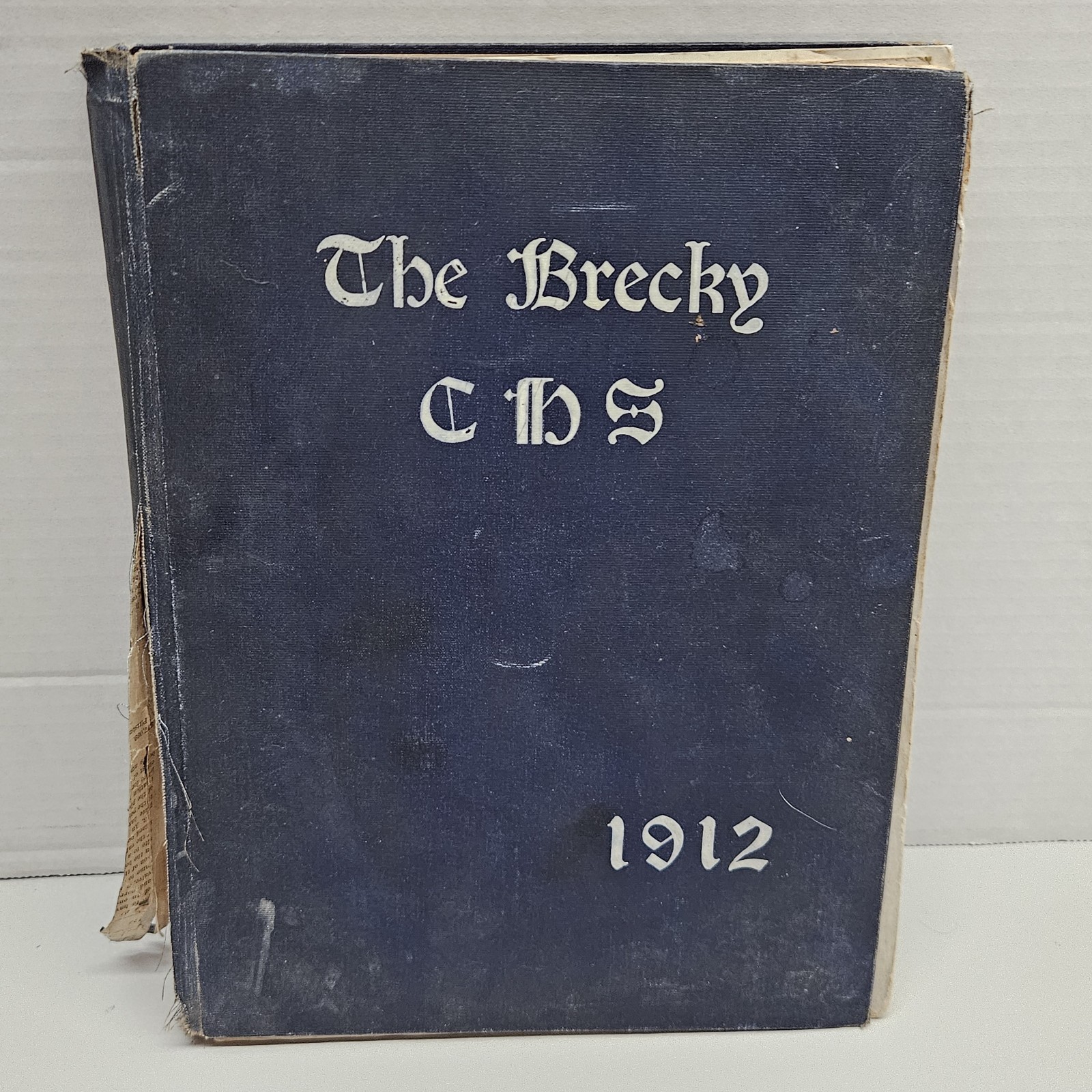 1912 Central High School Washington DC Yearbook The Brecky AS IS Damaged Antique