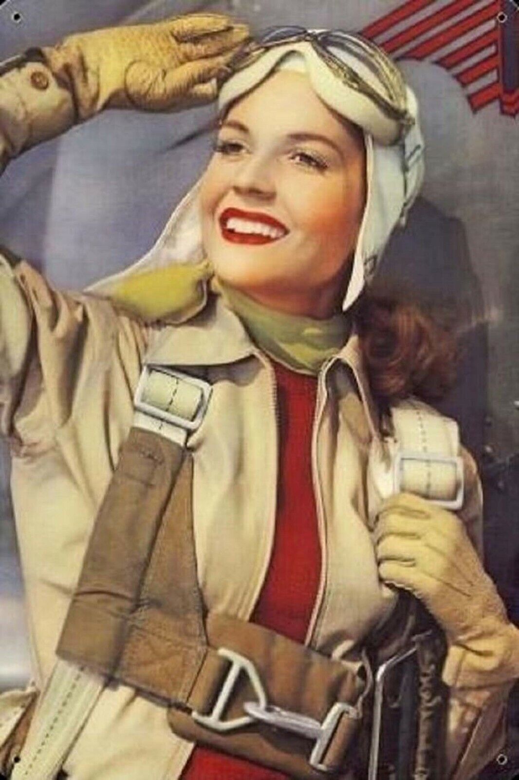 woman pilot WWII poster WW2 Photo Glossy 4*6 in A024