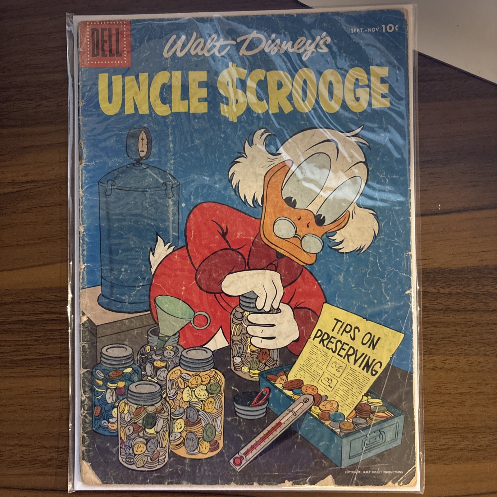 Uncle Scrooge - Tips on Preserving - comic - vintage 1956 - Walt Disney\'s Uncle Scrooge - Tips on Preserving - comic - vintage 1956 - Walt Disney\'s