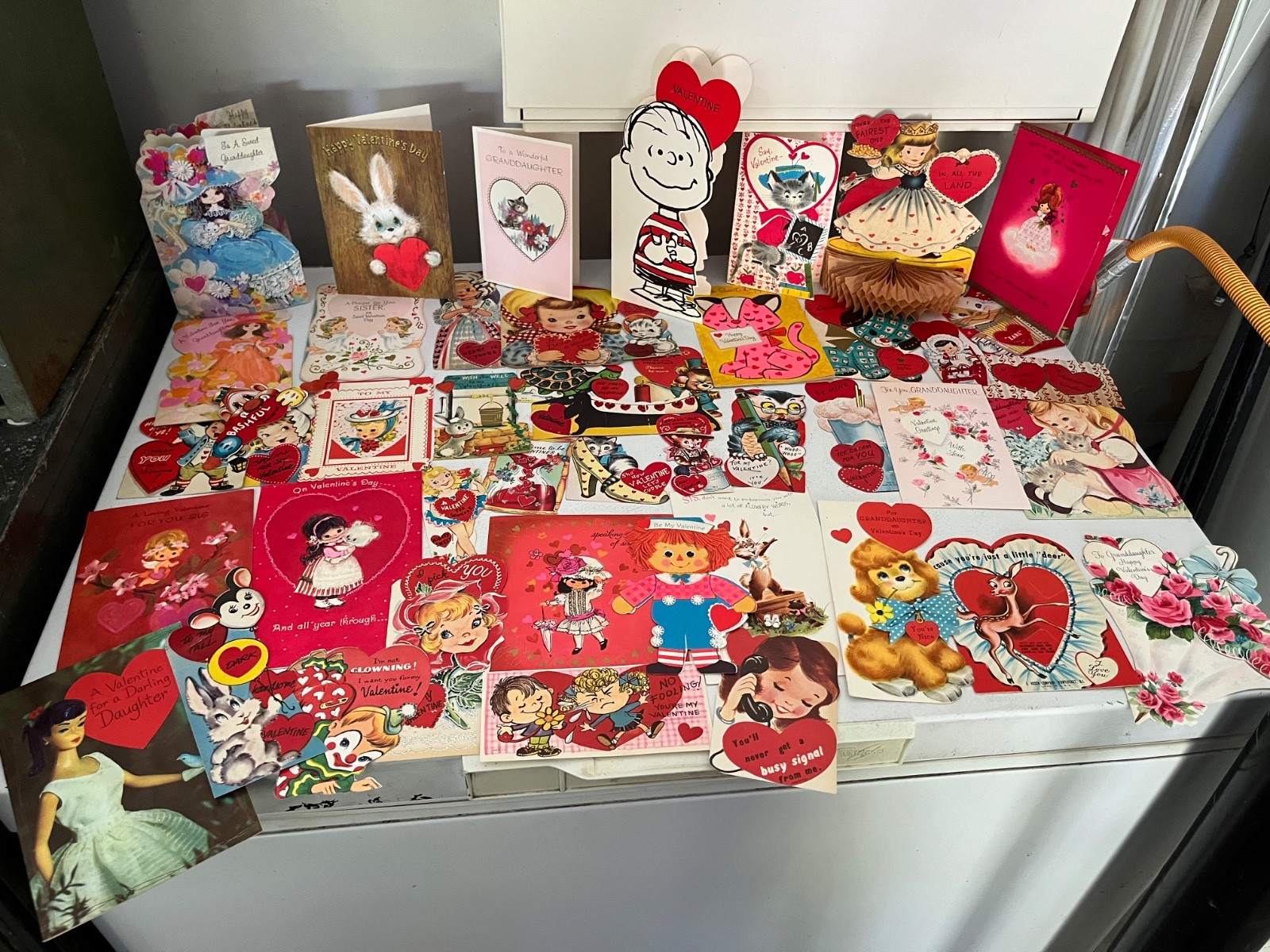 47 Vintage Valentines 1 Stand Up Cards Early 1960\'s