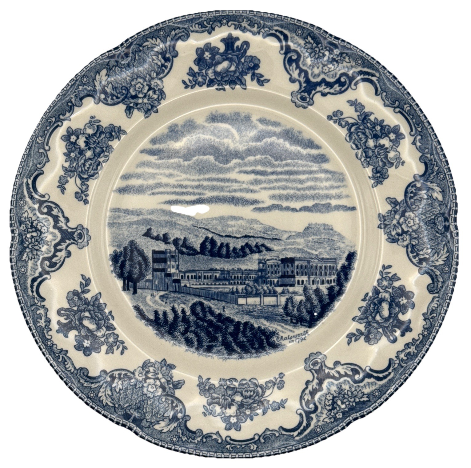 Johnson Brothers Old Britain Castles Blue 7 7/8” Salad Plate England 1883 Stamp