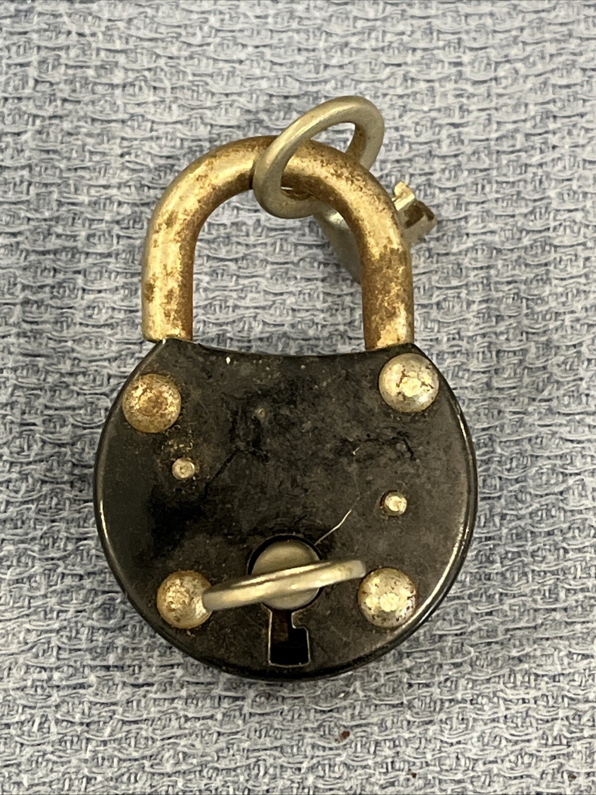 Antique Burg German Padlock With 2 Barrel Keys Works Great Very RARE🔥