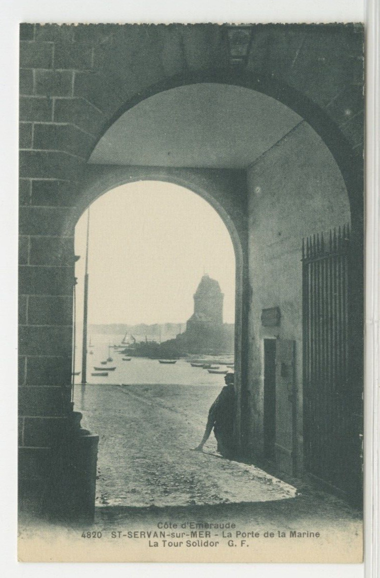 FRANCE Postcard View Of Saint Servan - Cote d\'Emeraude c1930s vintage 10
