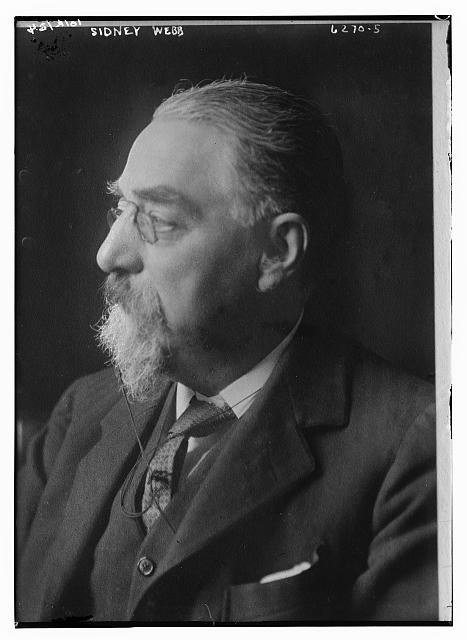 Photo:Sidney Webb Portrait Black and White Photograph