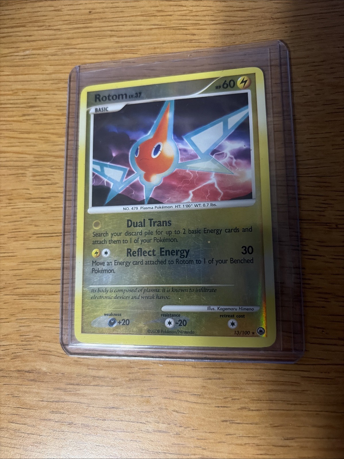Rotom 13/100 Majestic Dawn Reverse Holo Pokemon Card LP - NM English