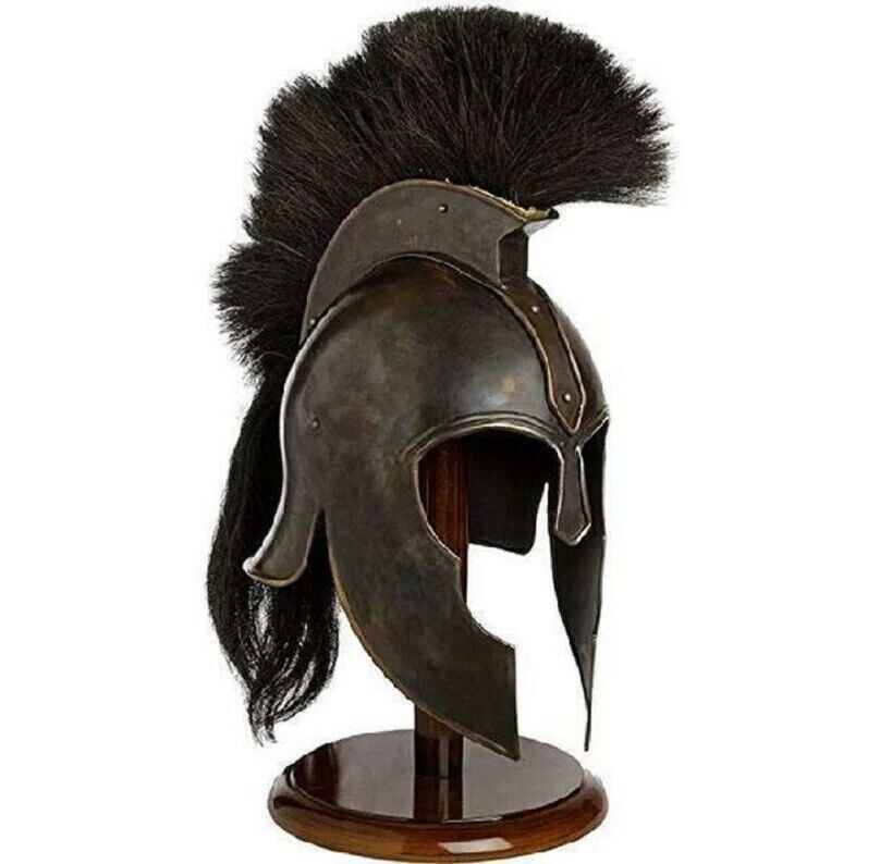 Medieval Greek Spartan Knight Troy Achilles Helmet Armor Crusader
