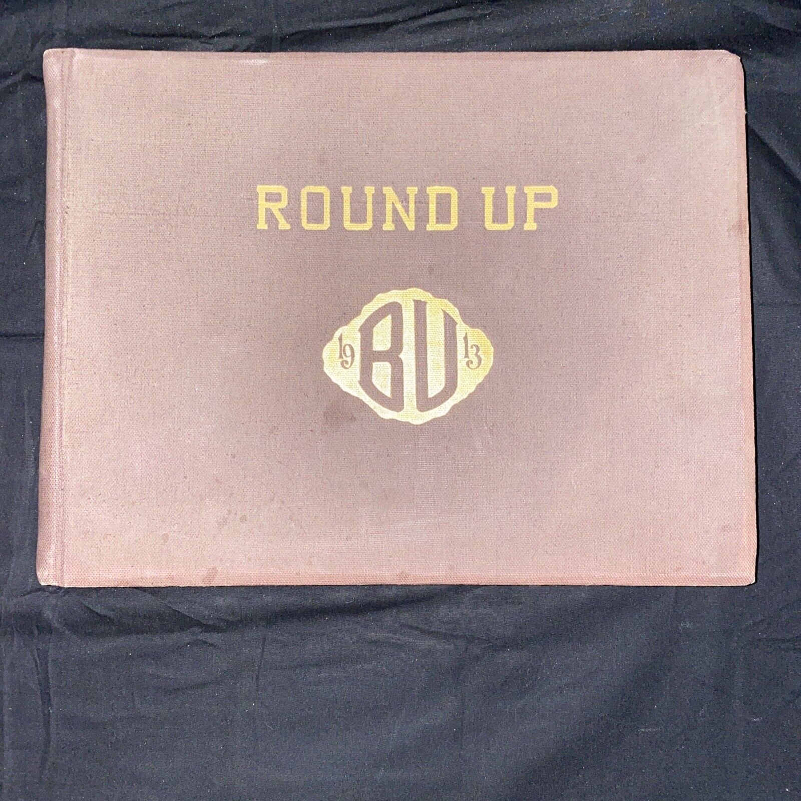 Antique 1913 Round Up Baylor University Year Book In Great Shape