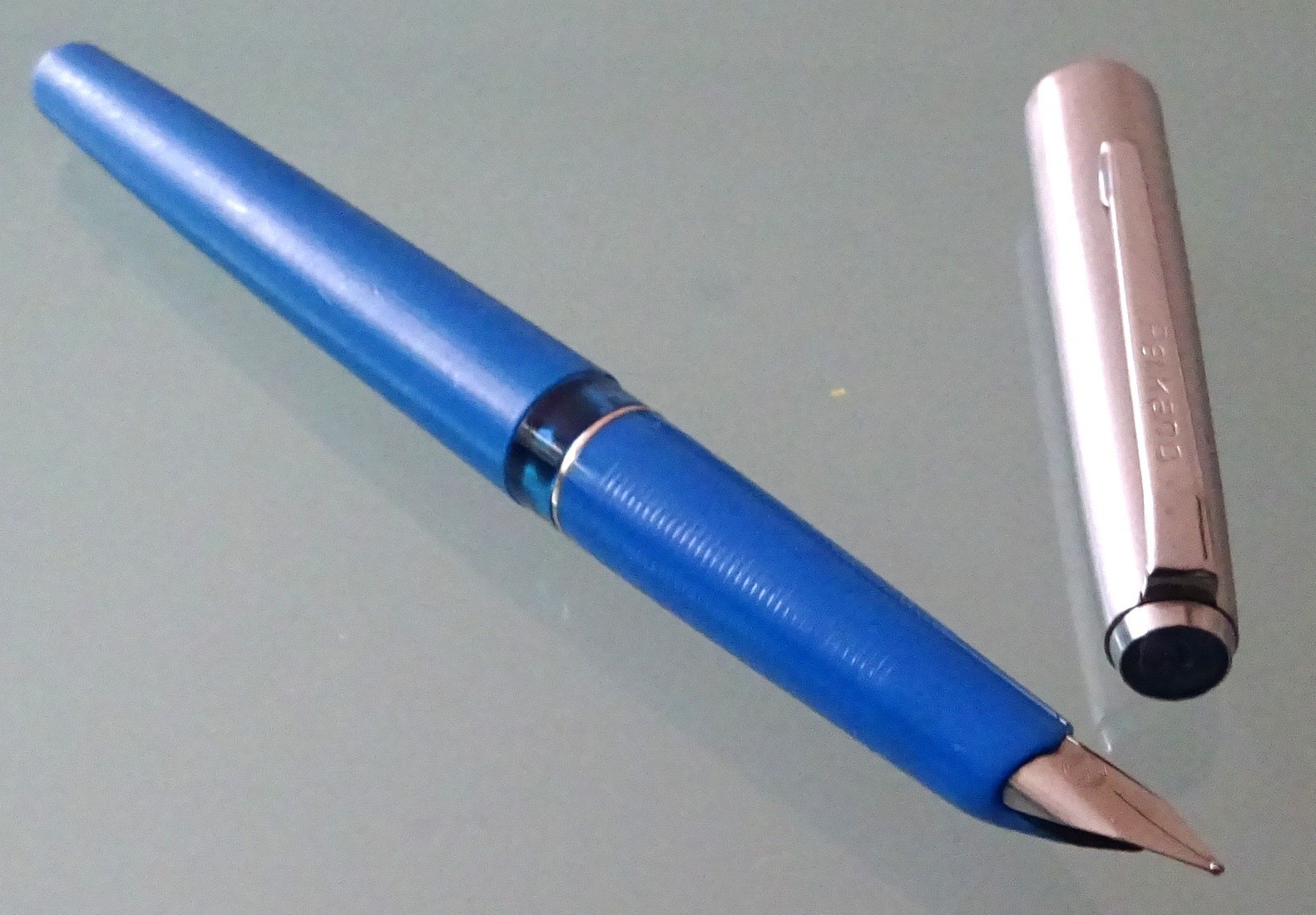 Pelikano, Beautiful School Fountain Pen, Model 3 in Blue, from 1969, Writes Excellent, Rare