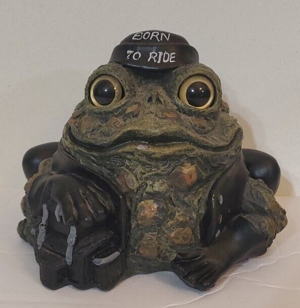 Vintage Cycle Works Born to Ride Toad Hollow Collectible Garden Sculpture