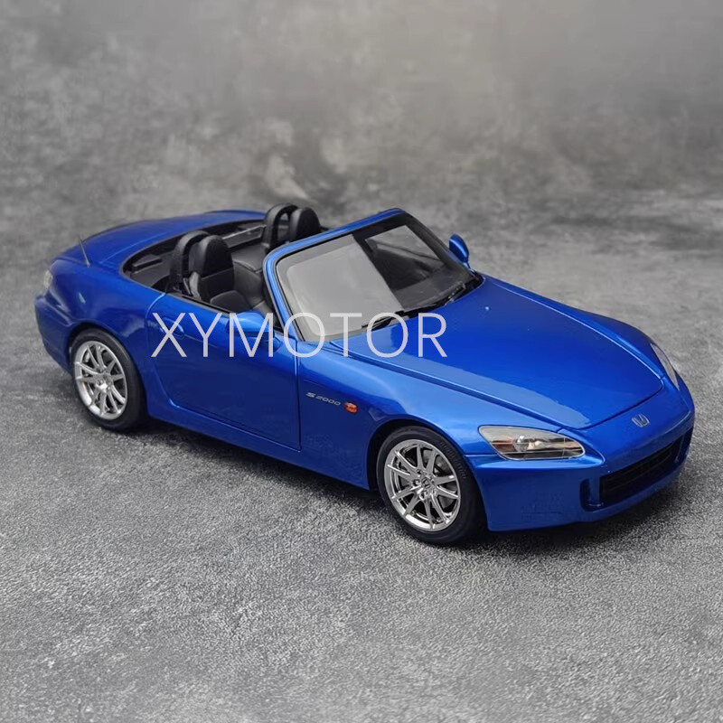 Motorhelix 1:18 Honda S2000 AP2+ F20C Engine Diecast Model Car Blue/Silver/Black