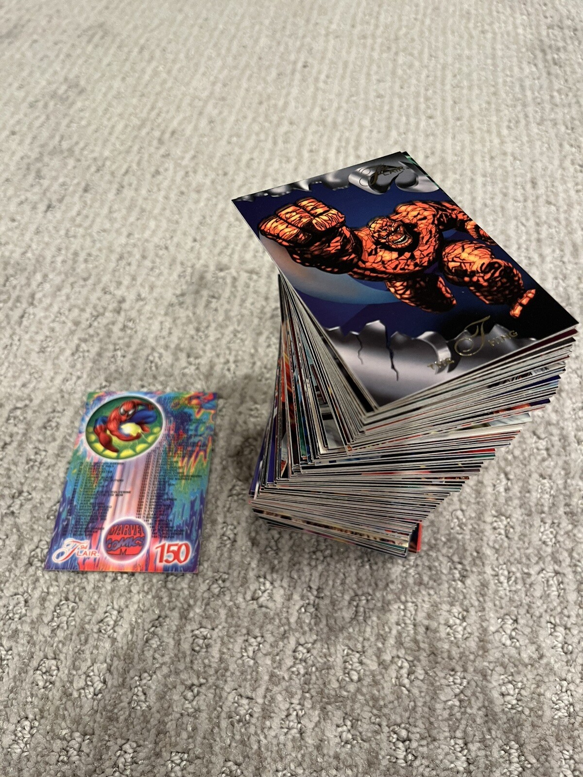 1994 FLAIR MARVEL UNIVERSE 100% 150 CARDS COMPLETE CARD SET MINT