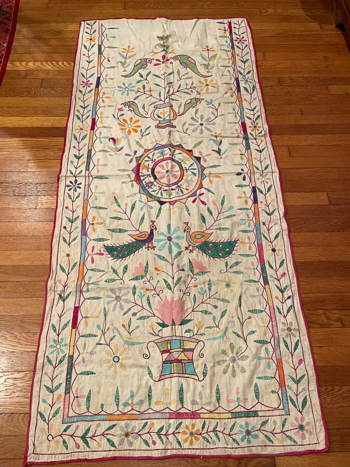 Vintage Rabari Gujarat Kutch Embroidery Wall Tapestry Ethnic 67\