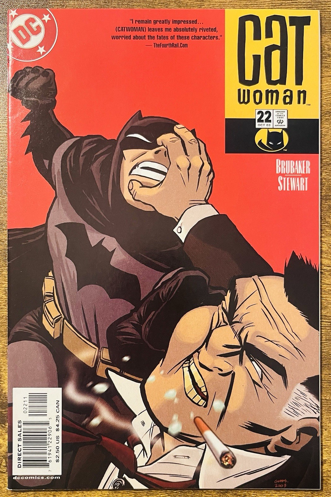 CATWOMAN 22 DIRECT EDITION CAMERON STEWART COVER DC COMICS 2003