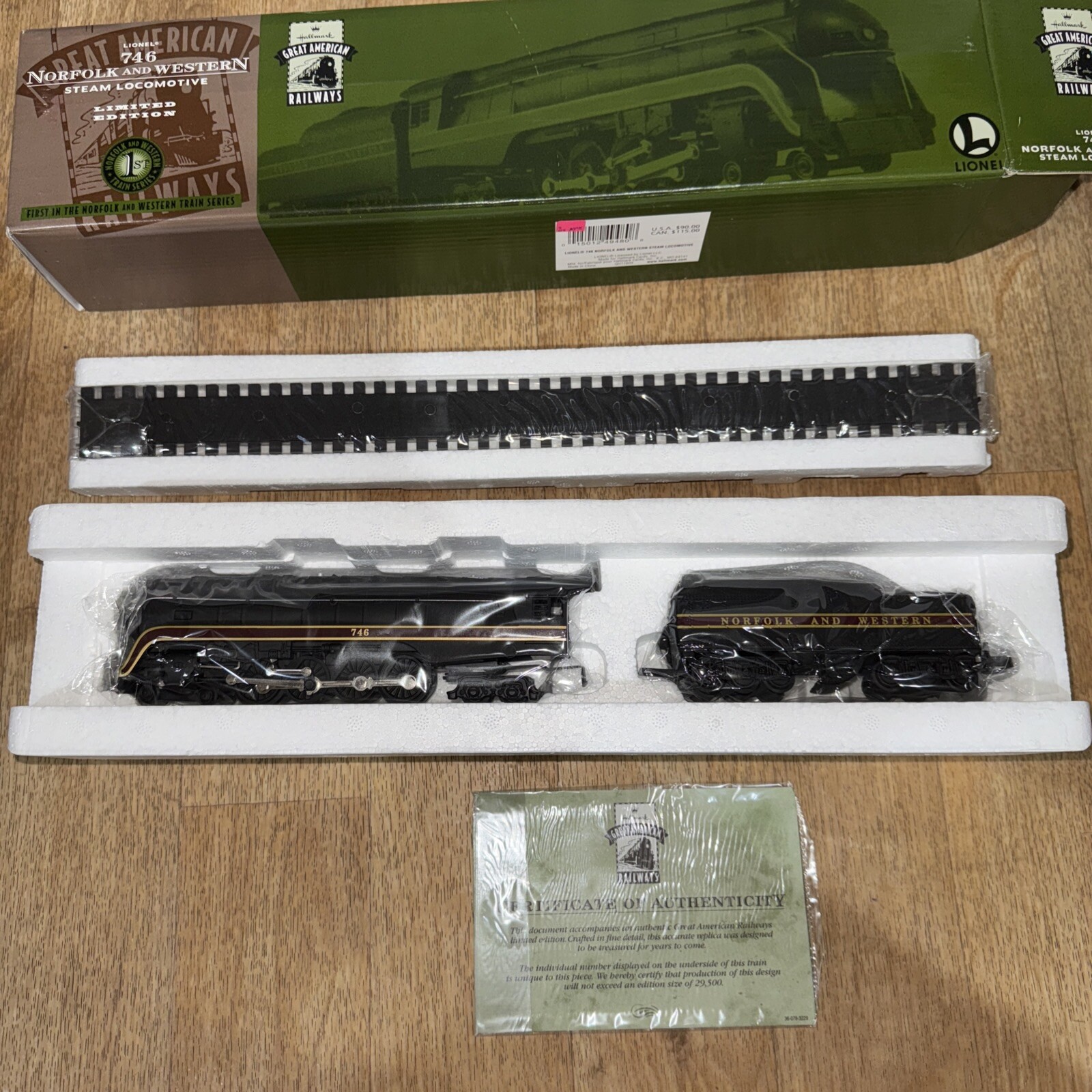 Hallmark Great American Railways Lionel 746 Norfolk & Western Steam Locomotive