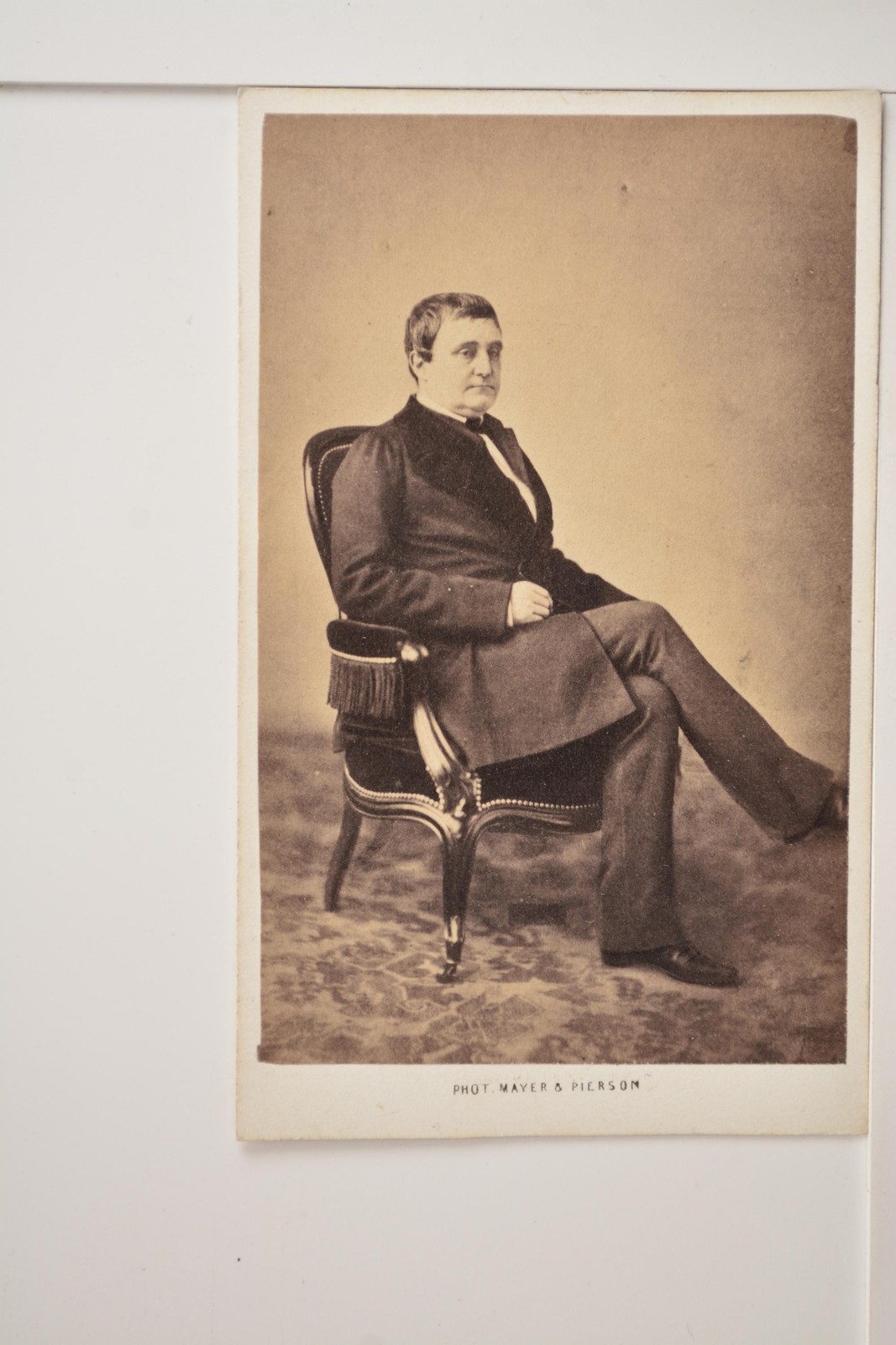 Jerome Napoleon Bonaparte Portrait Mayer Pierson Paris c1860s VTG Photo