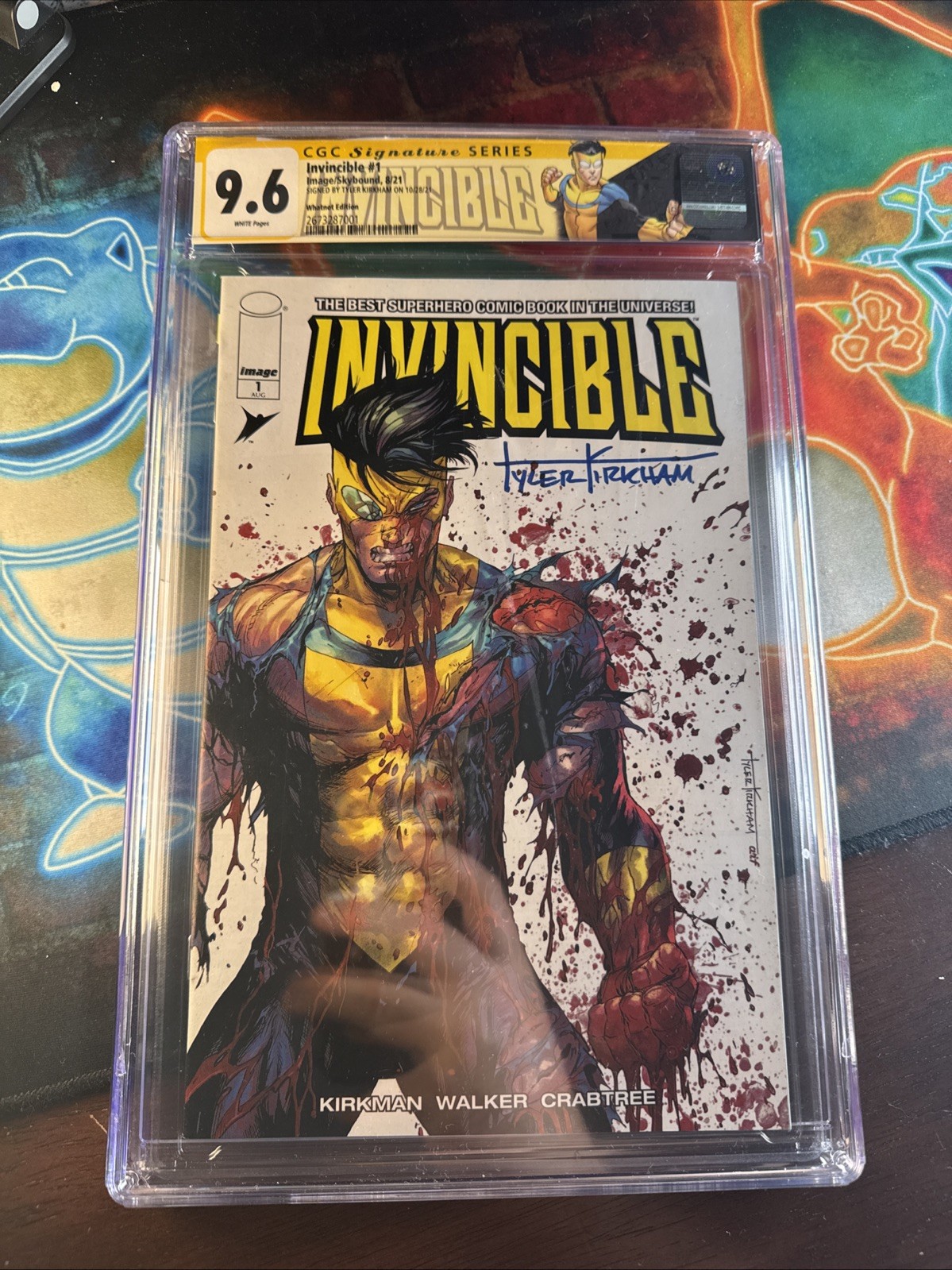 🔥Invincible #1 (Image - 2021) CGC 9.6 Whatnot Exclusive Kirkham BATTLE DAMAGE