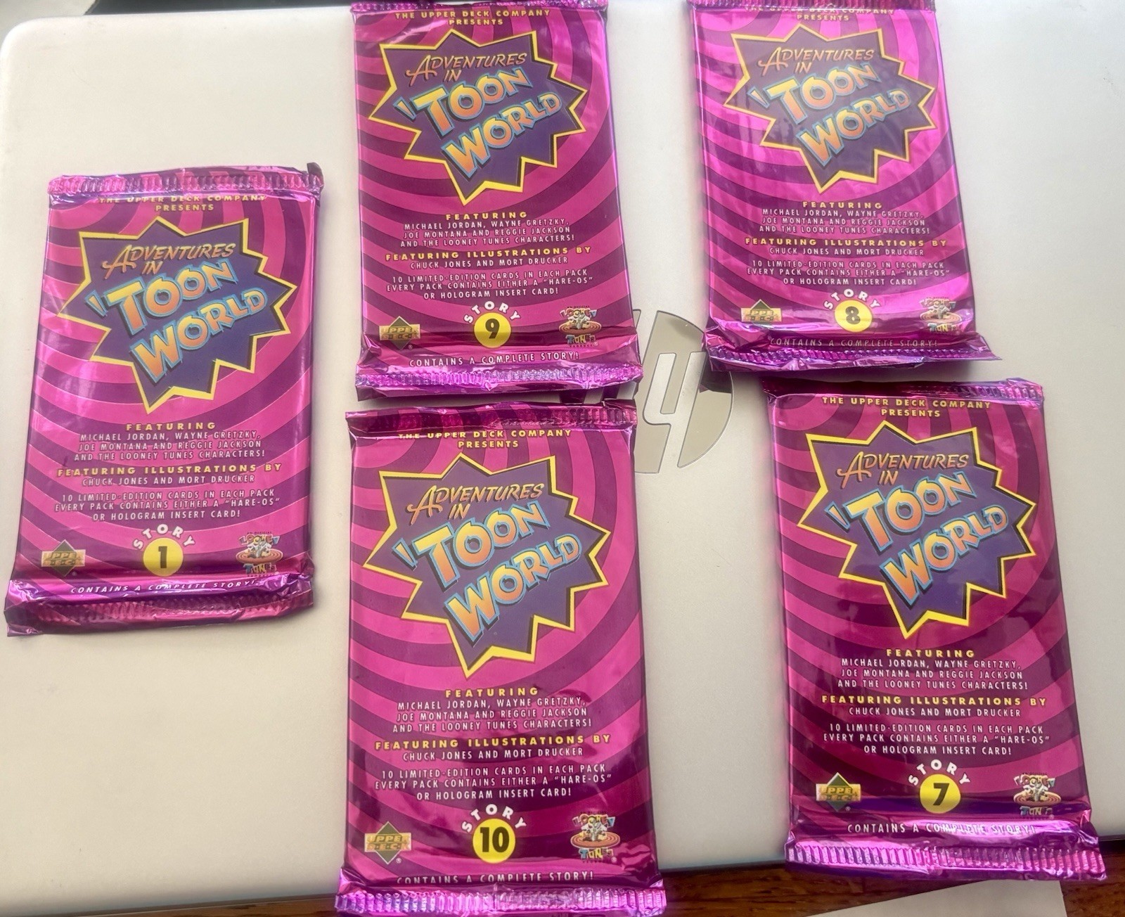 1993 Upper Deck ADVENTURES IN TOON WORLD 6-Packs including Story 6 - Poss Kaboom