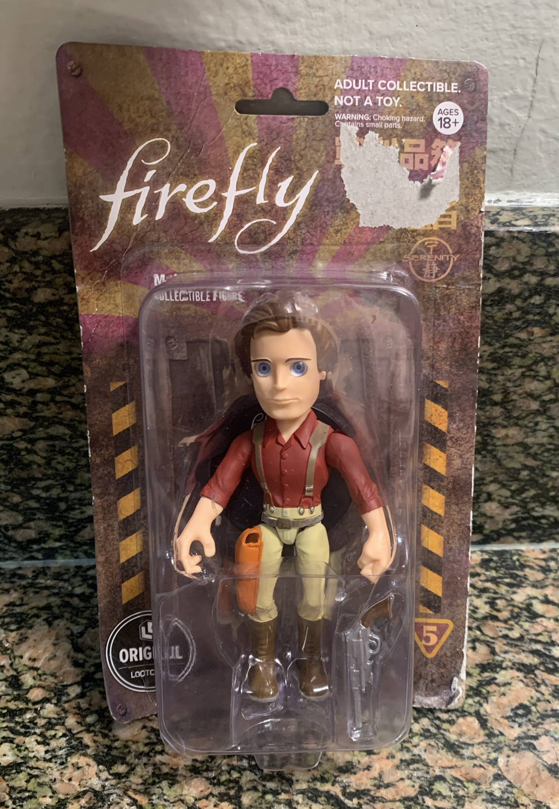 Loot Crate Exclusive Firefly Malcolm Reynold Figure - New on Card Cargo Crate