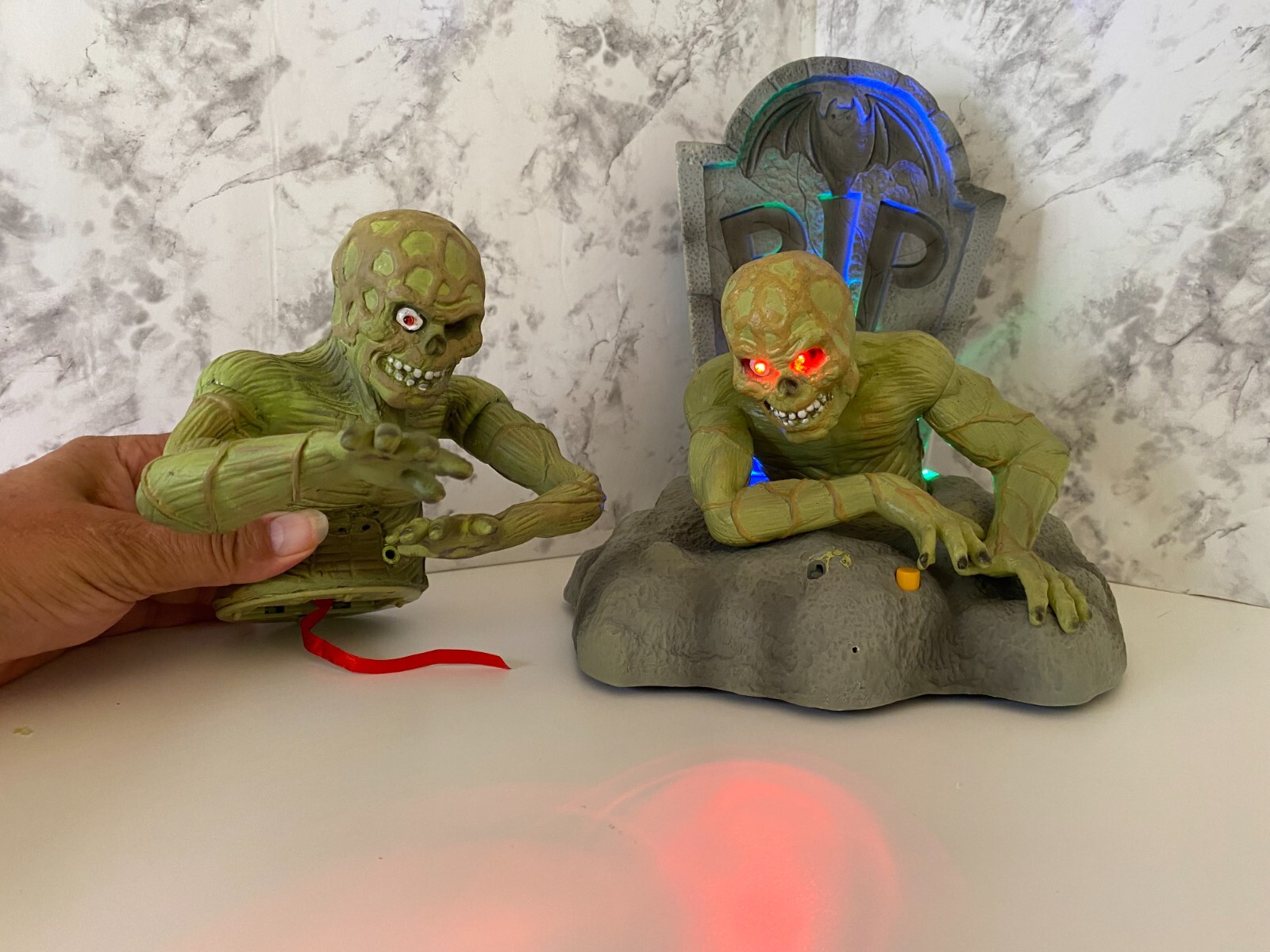 Gemmy Dead Ed Talking Crawling Zombie & Rising from the Grave Halloween Motion