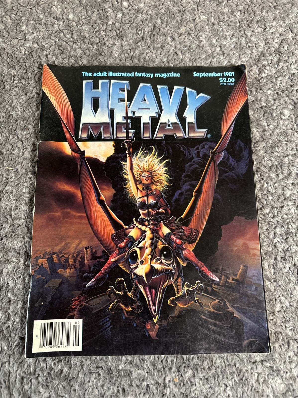 Heavy Metal Magazine September 1981 Sci-Fi Comic Book Mag Adult Fantasy Heavy Metal Magazine September 1981 Sci-Fi Comic Book Mag Adult Fantasy