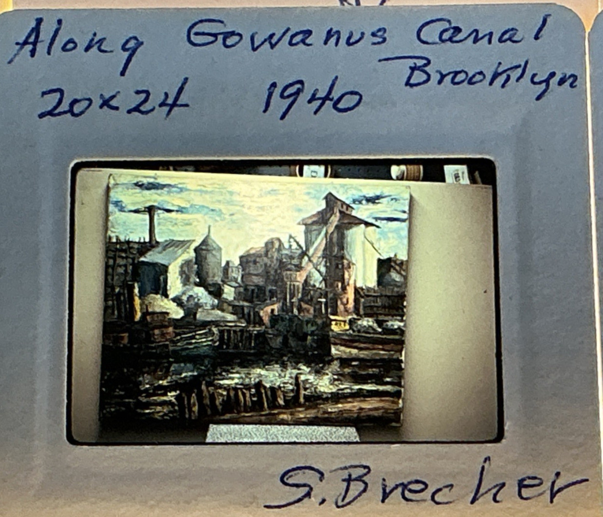 SAMUEL BRECHER (1897-1982) 150 35mm Slides Artist Annotated Inventory Catalogue