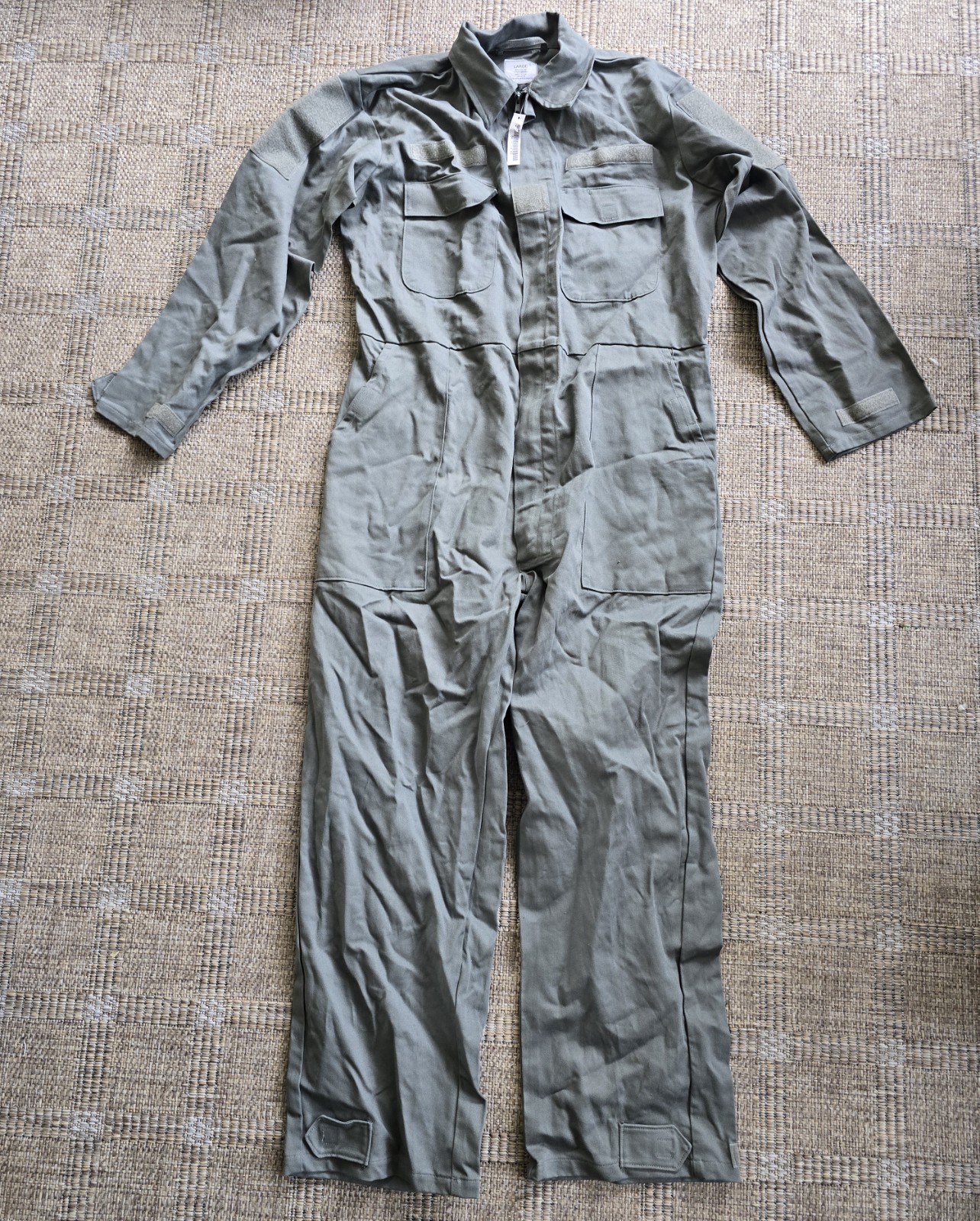 NEW USGI Utility Coveralls LARGE Foliage Green Gray Military L