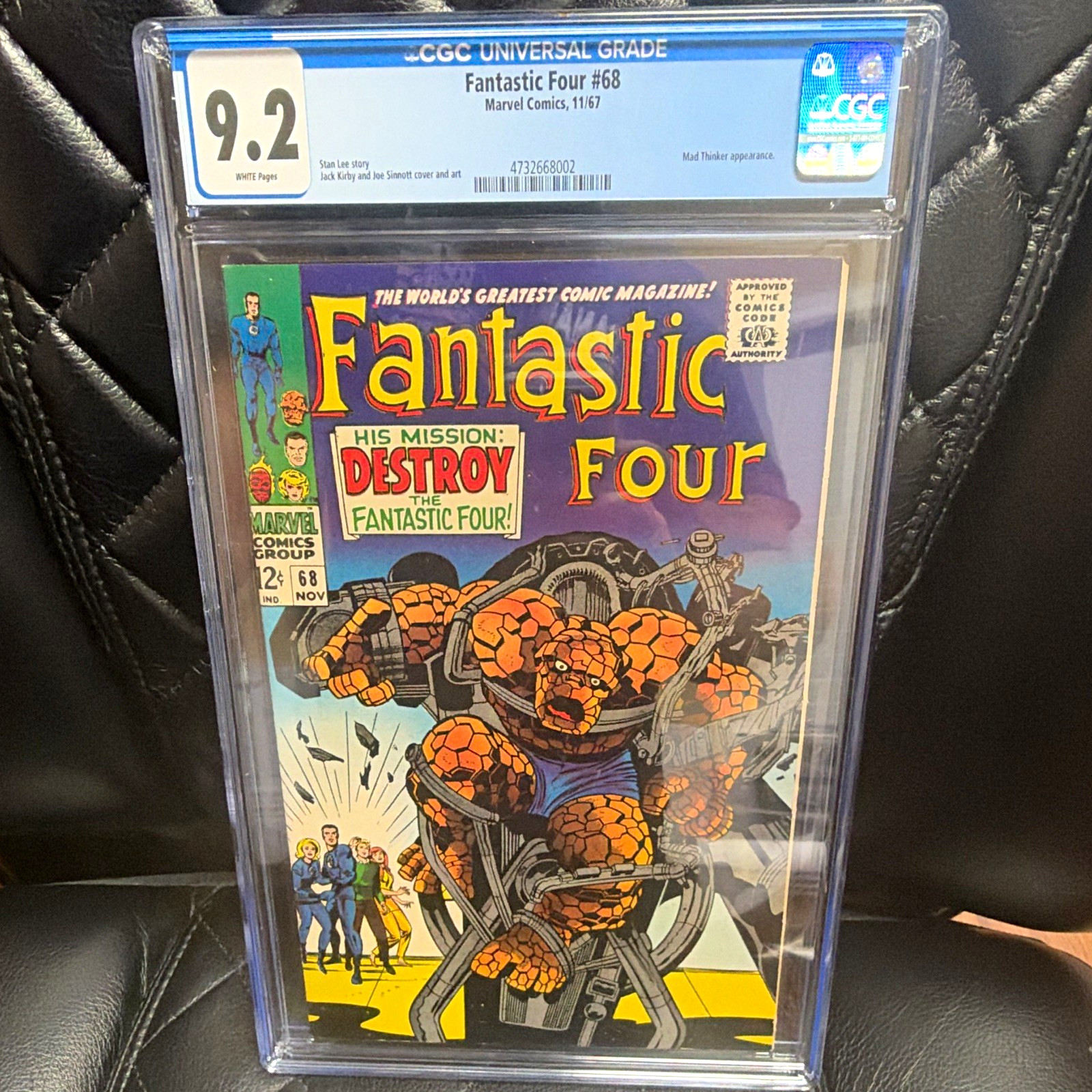 Fantastic Four #68 CGC 9.2 (Marvel Comics 1967) Mad Thinker Appearance