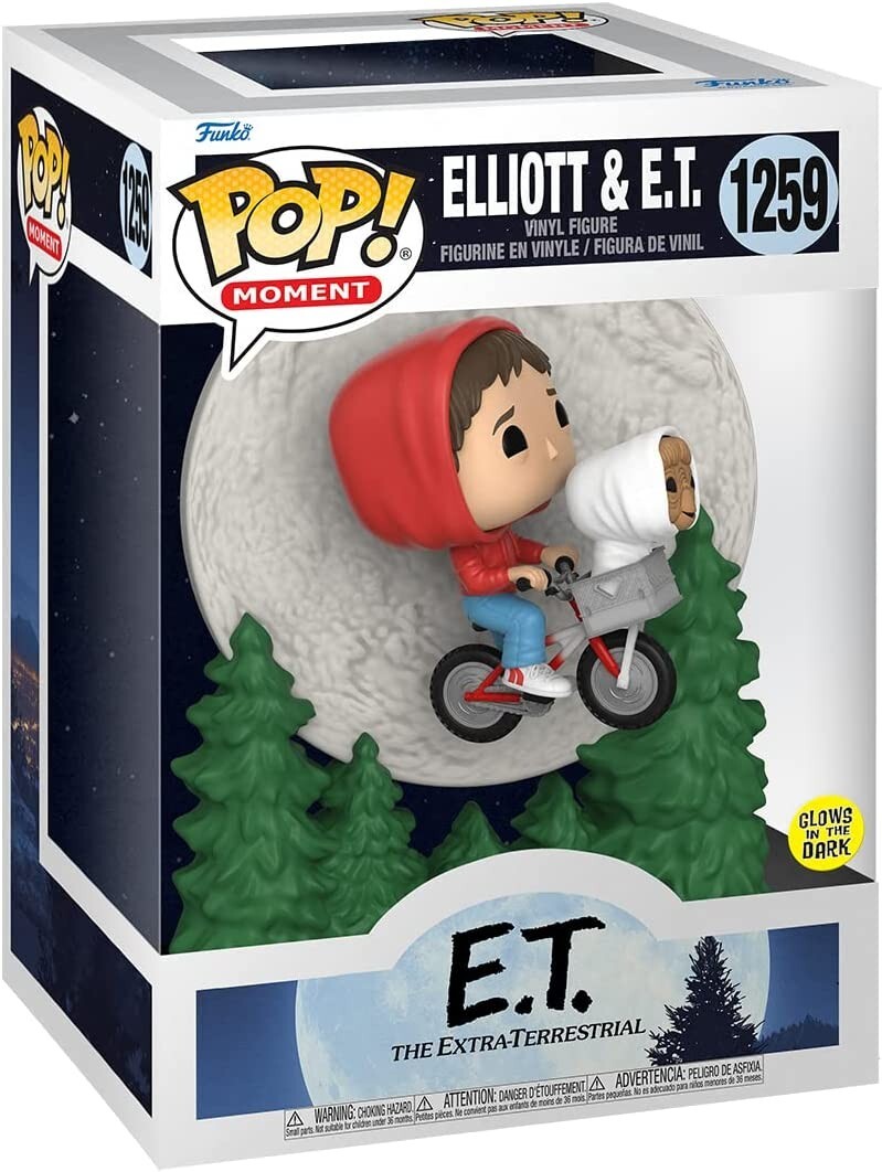 BOX DAMAGED Funko Pop Moment: E.T. The Extra-Terrestrial Elliot and E.T. Flying