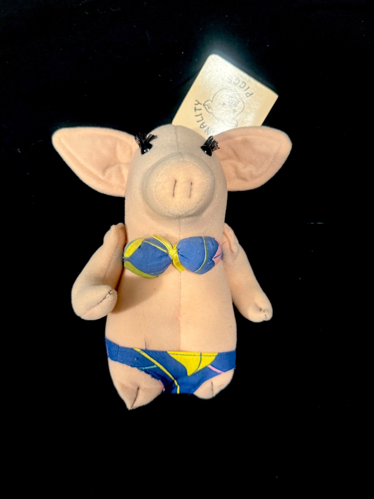 New/Vintage RUSS Personality Piggs Rhonda Pig Betty Kane 1984 Plush Bikini Beach