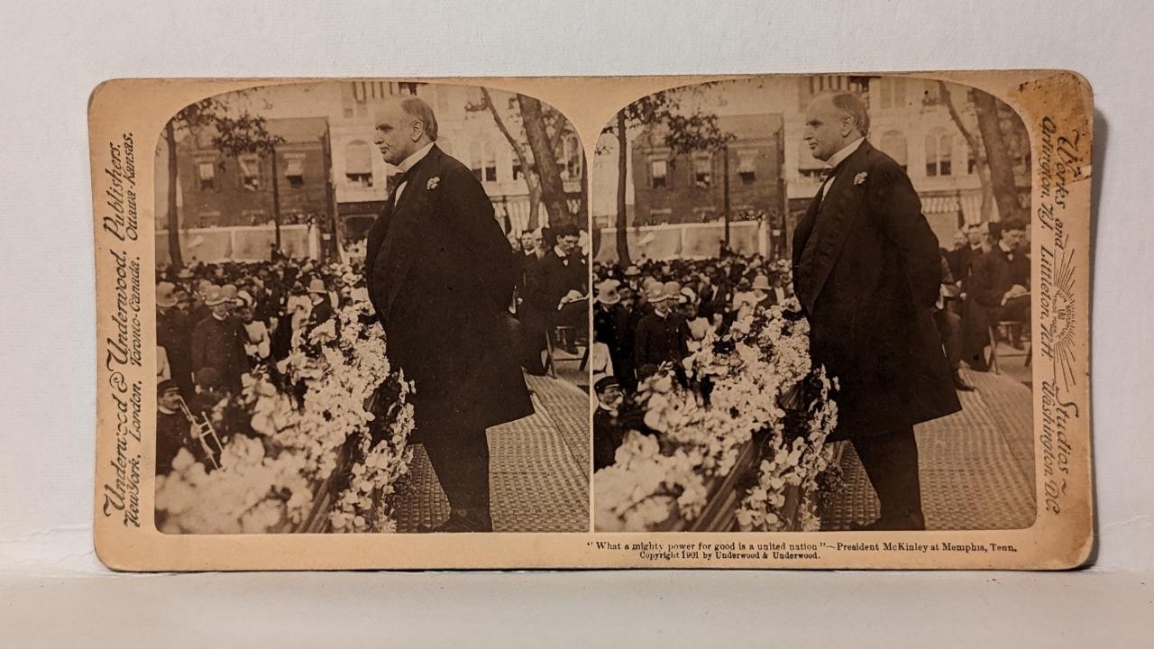 c115, U&U Stereoview, # -, President McKinley, Speaking in Tennessee, 1901