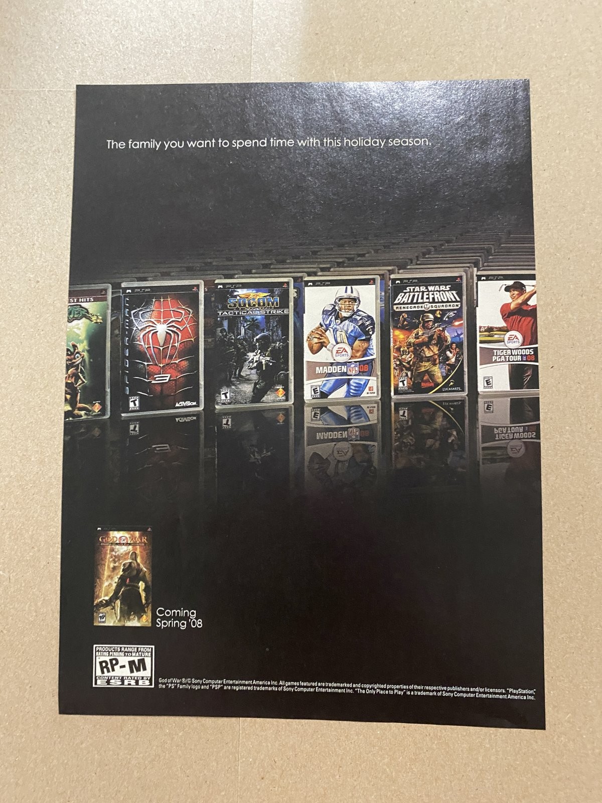 PlayStation 2 Games Print Ad Poster 2008 Sony