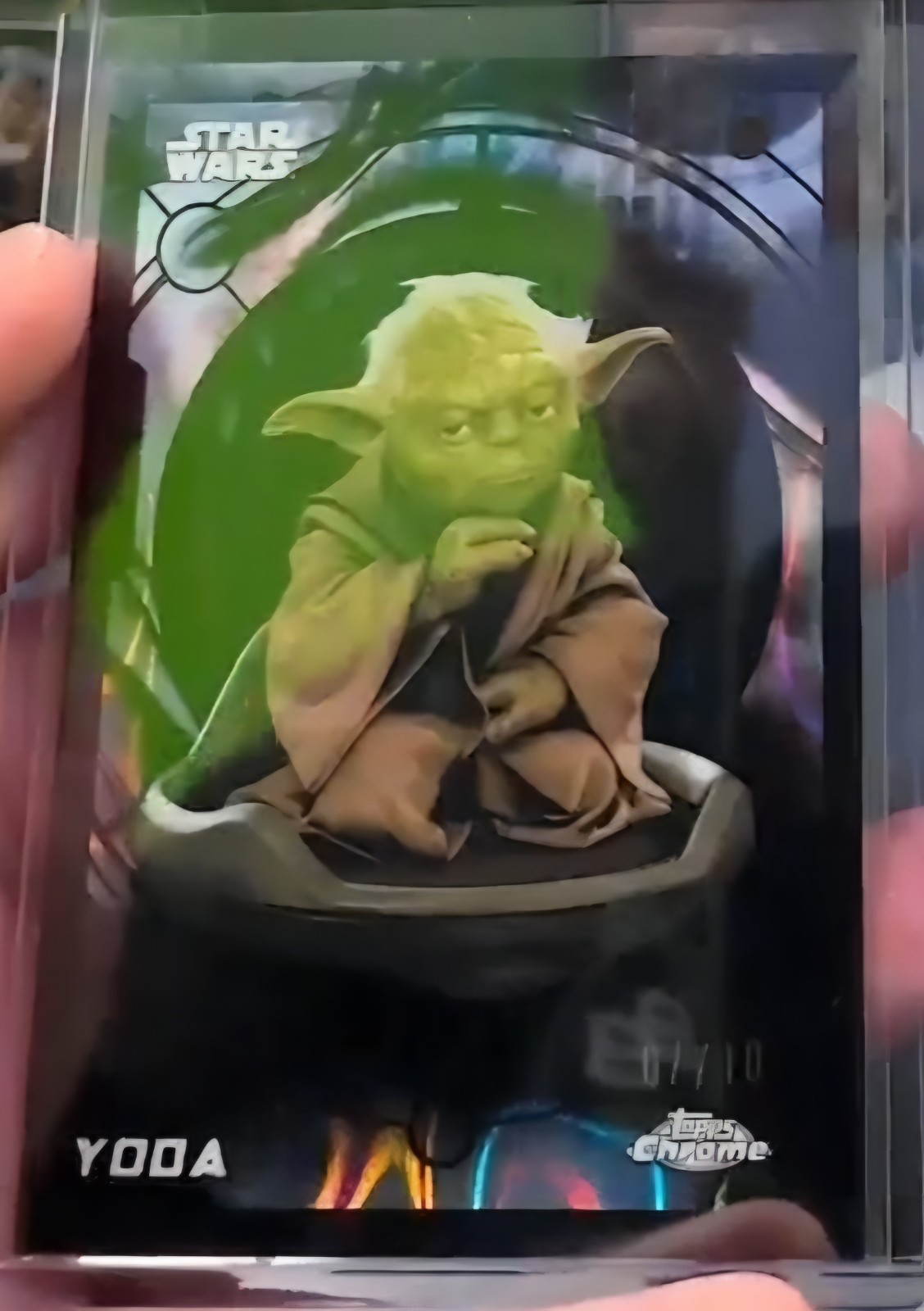2026 Topps Chrome Star Wars Yoda Black Refractor /10