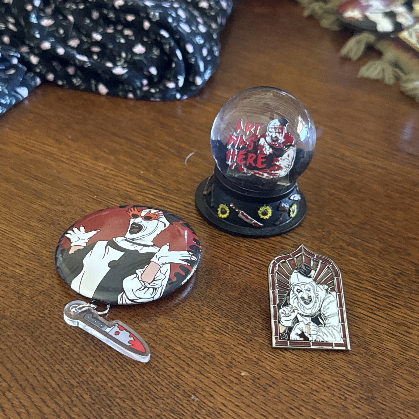 NEW Terrifier Art The Clown pin lot 