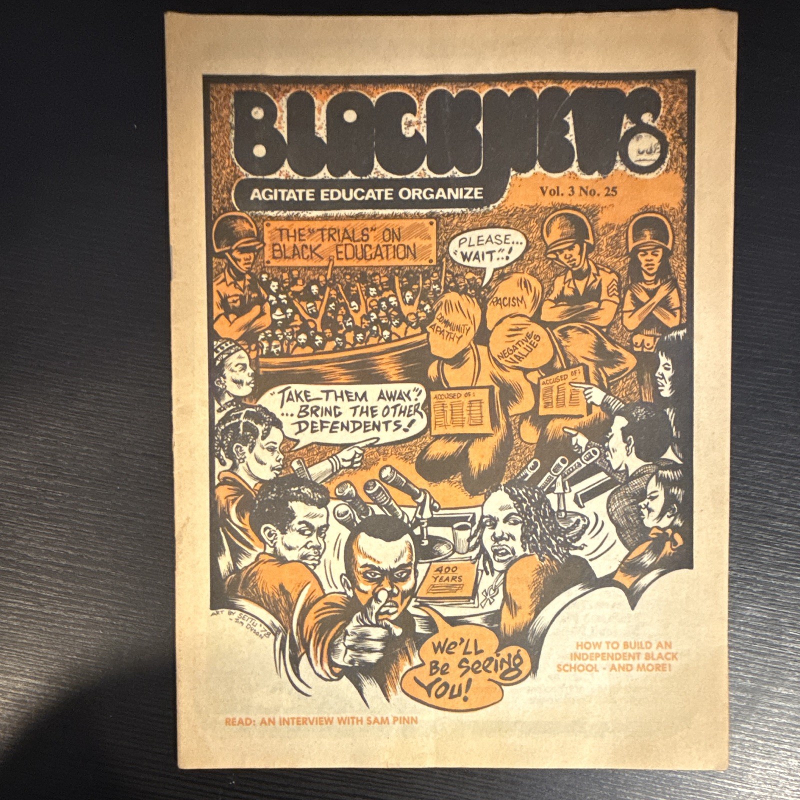 Vintage BLACK NEWS Newspaper Magazine Vol.3No.15 1978 Black History Civil Rights