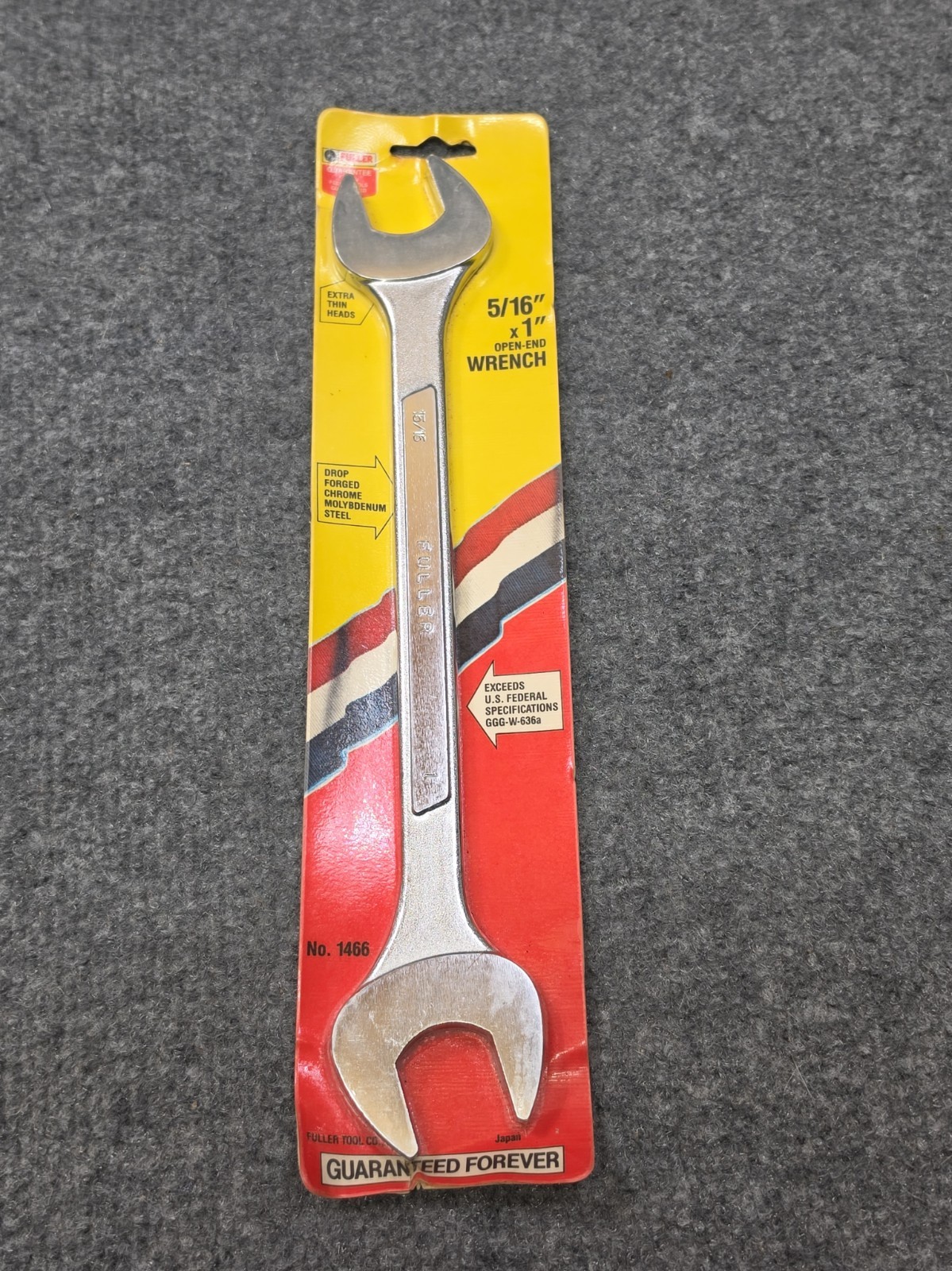 TitleVintage Fuller No. 1466 Open End Wrench 15/16\